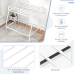 Space-saving Metal Slatted Bed Frame for Teens and Adults Noise-free No Box Spring Needed - Image 7