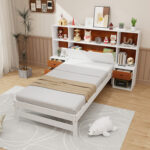 Bed Frame with Storage Headboard and Nightstands - Image 2