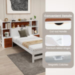 Bed Frame with Storage Headboard and Nightstands - Image 10