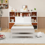 Bed Frame with Storage Headboard and Nightstands - Image 3
