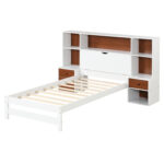 Bed Frame with Storage Headboard and Nightstands
