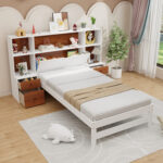 Bed Frame with Storage Headboard and Nightstands - Image 5