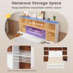 Bed Frame with Storage Headboard and Nightstands - Image 7