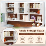 Twin Bed with Bookcase with Shelves and Wooden Slat Support No Box Spring Needed for Living Room Bedroom - Image 7