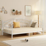 Twin Size Metal Daybed Frame with Headboard for Bedroom - Image 2