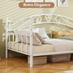Twin Size Metal Daybed Frame with Headboard for Bedroom - Image 8