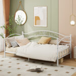 Twin Size Metal Daybed Frame with Headboard for Bedroom - Image 6