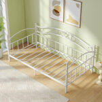 Twin Size Metal Daybed Frame with Headboard for Bedroom - Image 3