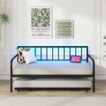 Twin Daybed with Charging Station and LED Lights - Image 2