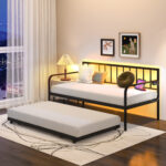 Twin Daybed with Charging Station and LED Lights - Image 3
