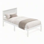 Twin/Full/Queen Size Sturdy Wooden Bed Frame with Headboard and Slat Support - Image 4