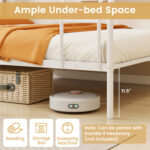 Twin Over Full Bunk Bed with Ladder and Full-length Guardrails - Image 9