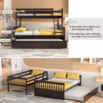Twin Over Full Convertible Bunk Bed with Twin Trundle - Image 7