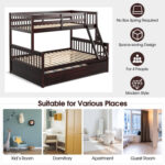 Twin Over Full Convertible Bunk Bed with Twin Trundle - Image 9