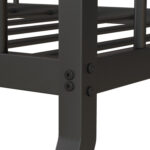 Twin Over Full Bunk Bed Frame with Trundle for Guest Room - Image 13