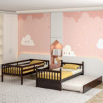 Twin Over Twin Bunk Bed with Pull-out Trundle and Ladder - Image 6