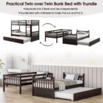 Twin Over Twin Bunk Bed with Pull-out Trundle and Ladder - Image 7