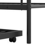 Twin Over Twin Bunk Bed with Trundle with Ladder and Full-length Guardrails - Image 12