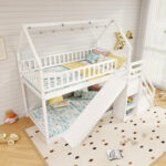 Twin Over Twin Bunk Bed with Slide and Staircase - Image 5