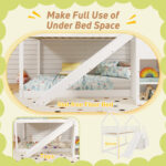Twin Over Twin Bunk Bed with Slide and Staircase - Image 9