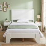 Twin Size Bed Frame with Headboard for Small Room No Box Spring Needed - Image 3