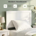 Twin Size Bed Frame with Headboard for Small Room No Box Spring Needed - Image 7