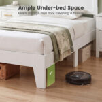 Twin Size Bed Frame with Headboard for Small Room No Box Spring Needed - Image 9