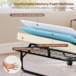 ã€Free $29 Pillow with Bed Purchaseã€‘Twin Size Folding Bed with 5 Inch Mattress - Image 6