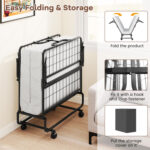 ã€Free $29 Pillow with Bed Purchaseã€‘Twin Size Folding Bed with 5 Inch Mattress - Image 7