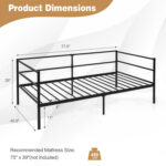 Twin Size Metal Daybed Frame for Living Room Bedroom - Image 5