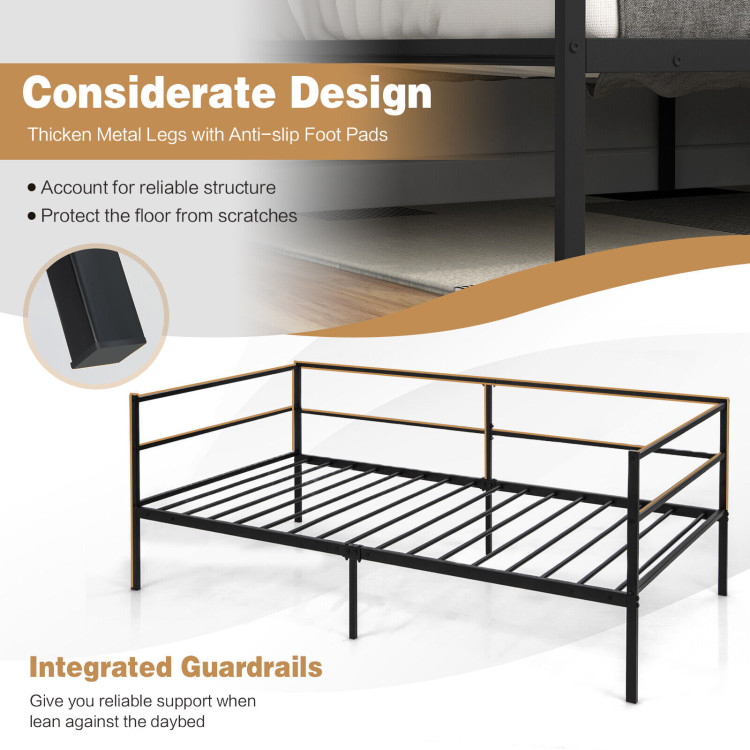 Twin Size Metal Daybed Frame for Living Room Bedroom - Image 8
