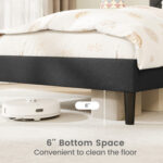 Twin/Full/Queen Size Upholstered Platform Bed Frame with High Headboard - Image 8