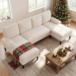 U-shaped Sectional Couch with Double Chaise for Living Room - Image 5