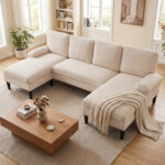 U-shaped Sectional Couch with Double Chaise for Living Room - Image 2