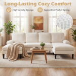 U-shaped Sectional Couch with Double Chaise for Living Room - Image 9