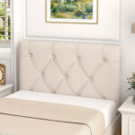 Upholstered Headboard for Twin Size Bed with Fabric Upholstery - Image 2