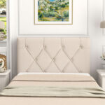 Upholstered Headboard for Twin Size Bed with Fabric Upholstery - Image 3