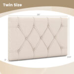 Upholstered Headboard for Twin Size Bed with Fabric Upholstery - Image 5