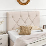 Upholstered Headboard for Twin Size Bed with Fabric Upholstery - Image 6