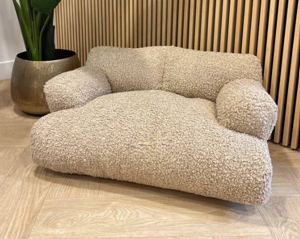 Rectangular Teddy Lounge Sofa Dog Bed