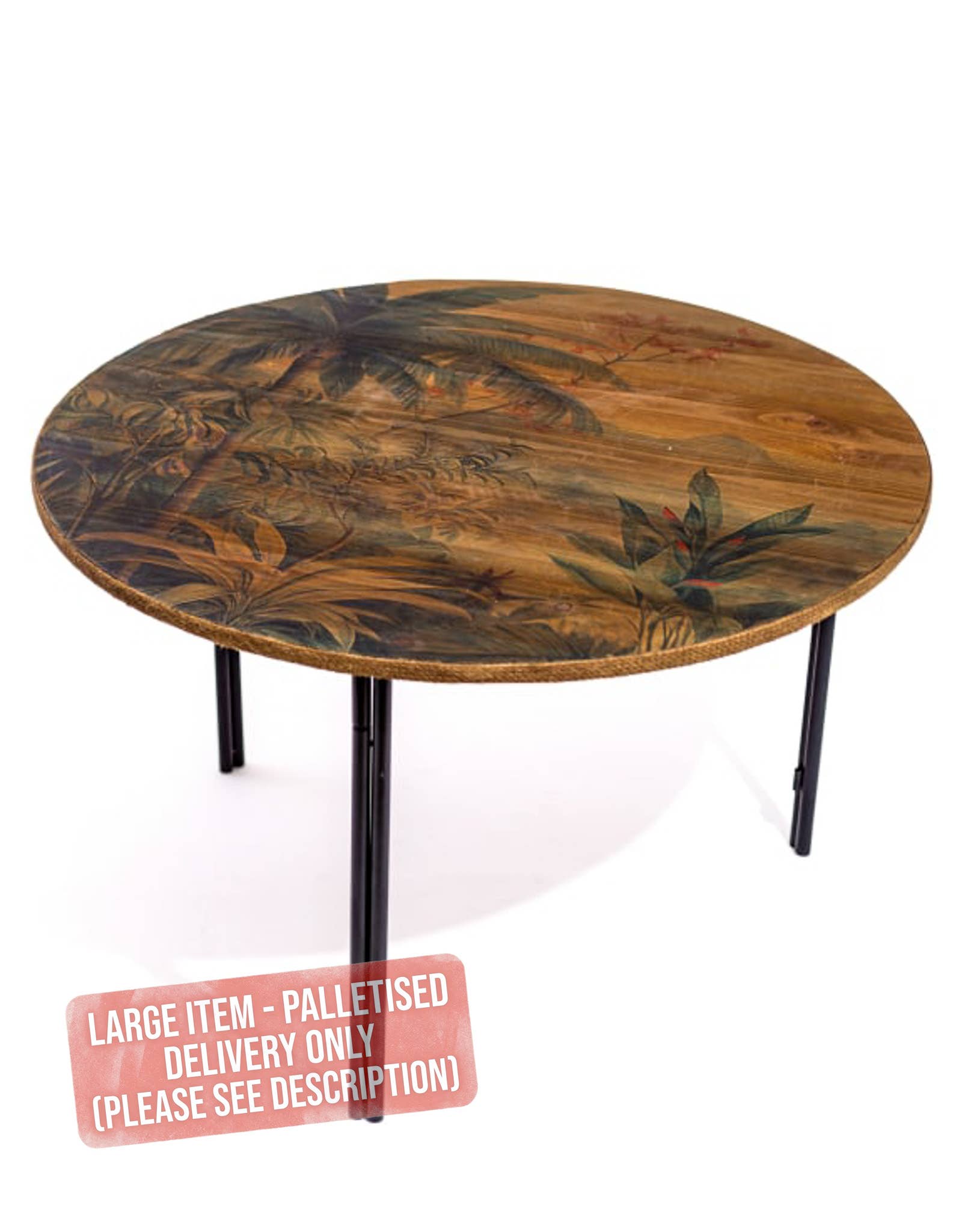 Tropical Landscape Round Coffee Table 80cm