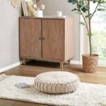 Pleated Poly Chenille Round Floor Pillow Seating Cushion