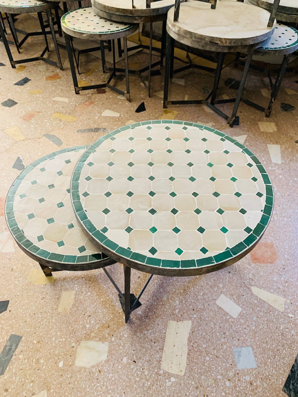Moroccan table Zeillige Tiles
