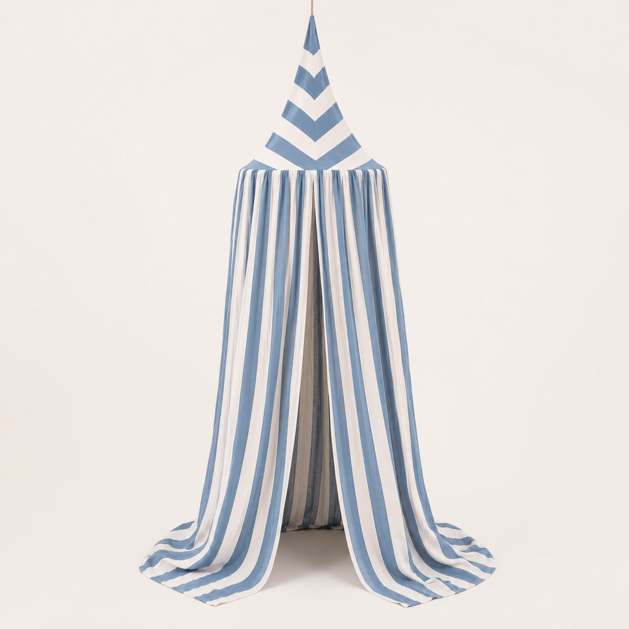 Striped Cotton Muslin Kids Canopy, Playroom Tent