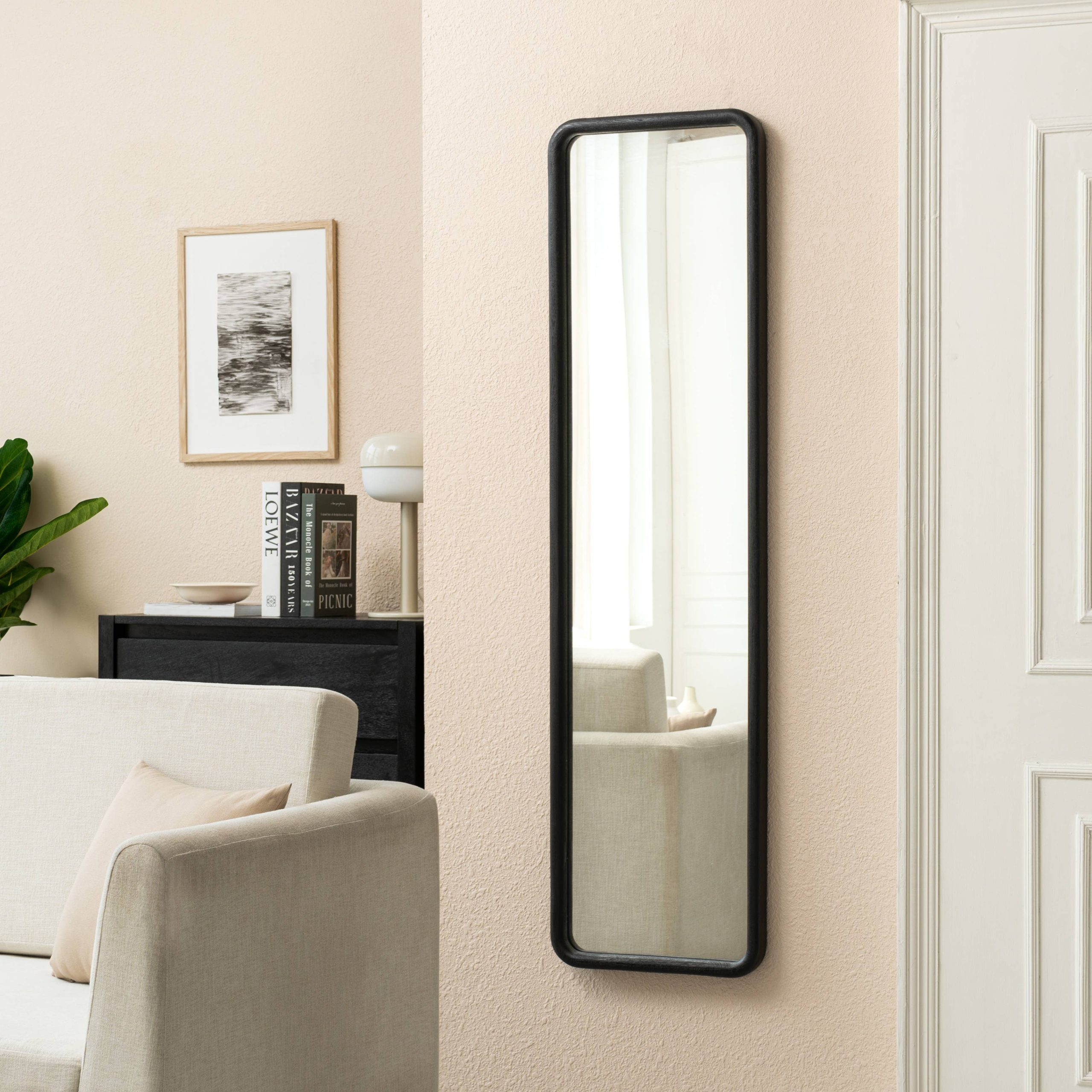 Harriet Accent Full Length Solid Wood Wall Mirror