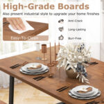 Dining Table Set for 5-7 with 2-Bottle Wine Rack and Condiment Holder - Image 5
