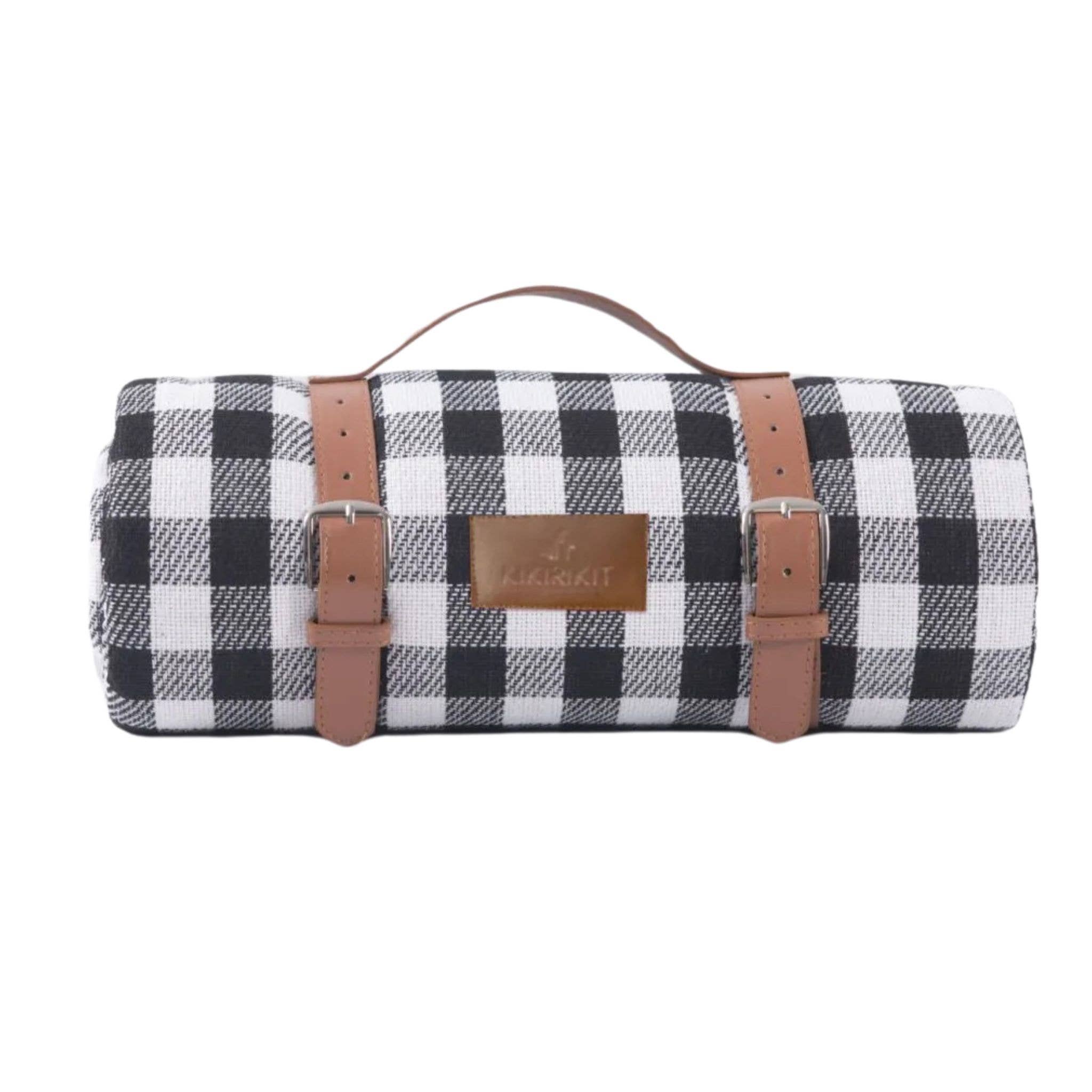 KIKIRIKIT - Waterproof Picnic Blanket, 1.5 x 2 m, with handle