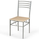 5 Pieces Dining Set Glass Table and 4 Chairs - Image 8
