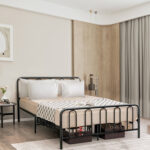 Full/Queen/King Size Metal Bed Frame with Headboard and Footboard - Image 6