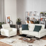 Modern Couched Sofa set with Adjustable Headrest - Image 2